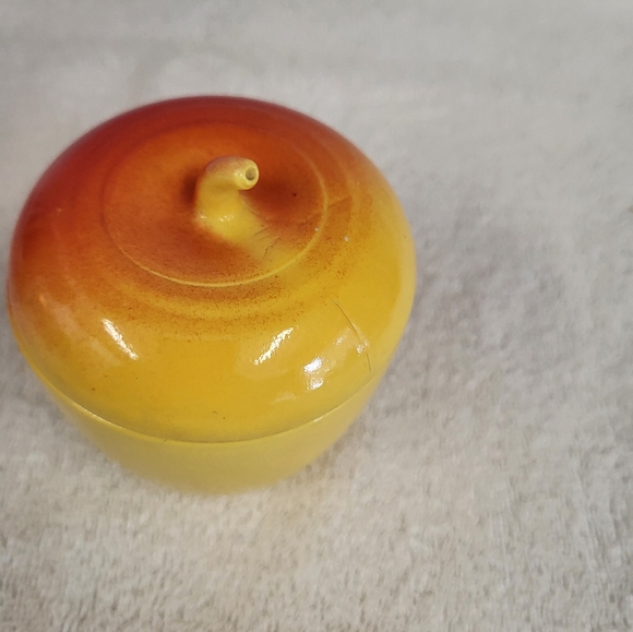 Vintage Hazel Atlas apple glass container - Picture 4 of 7